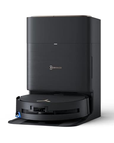 ECOVACS DEEBOT X9 Pro Omni Robot Aspirador y friegasuelos, 16 600 Pa, Ultrafino, fregado con mopa y autolavado inst, OZMO Roller, ZeroTange 3.0, TruEdge 2.0, Secado Aire Cal, Negro
