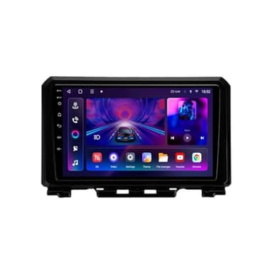 Radio Android 15 para Suzuki Jimny JB64 2018-2020 | Android Auto/Carplay Inalámbrico | GPS WiFi BT | Pantalla Táctil 9" | FM USB Control Volante Pantalla Dividida(2+64G)