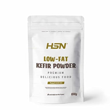 HSN Kéfir en Polvo | Sabor Natural 150g = 15 Servicios | 100% Natural Kéfir de Leche de Vaca Origen Unión Europea | Bajo en Grasa Sin Azúcares añadidos | No-GMO, Vegetariano, Sin Gluten