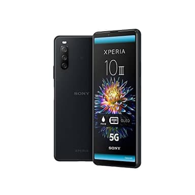 Sony Xperia 10 III - Pantalla OLED FHD + HDR 21: 9 Wide de 6.0 Pulgadas; Android 11; Sin SIM; 6 GB RAM y 128 GB de Almacenamiento; Clasificación IP65/68; Dual SIM híbrido; Negro