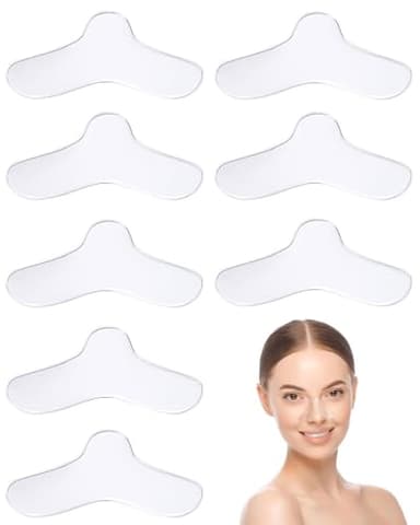 MOPZIJA 8PCS Almohadilla de Gel Nasal CPAP, Juego De Almohadillas Nasales, Almohadillas De Gel Nasal Para Máscara Cpap, Almohadilla Nasal De Gel De Silicona, Protector Nasal para Máscara