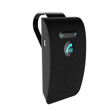 Allayu Kit Manos Libres para Coche, Receptor de Audio Bluetooth, Visera Solar, Altavoz, Receptor de Audio inalámbrico, Altavoz, Reproductor ABS