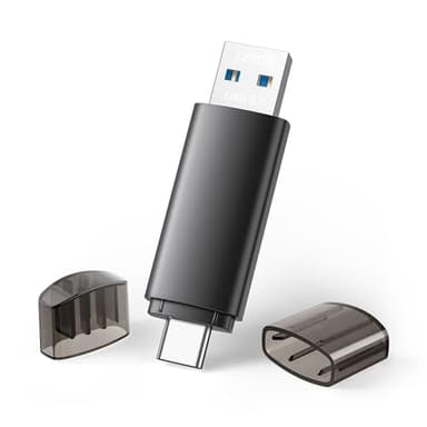 JOIOT 128GB Memoria USB 3.0 Pendrive 2 en 1 USB Tipo C y USB 3.0, Alta Velocidad Memoria USB 128 GB Compatible con PC/Ordenador/Teléfonos Inteligentes Pendrive OTG,Negro