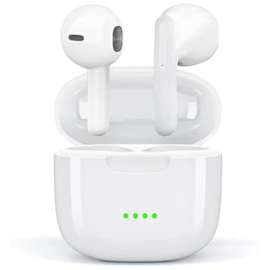 Auriculares Inalámbricos, Bluetooth 5.3 In-Ear Headset con Cancelacion Ruido HD Mic, 24H Estéreo con Control Táctil Cascos Inalambricos, IPX8 Impermeable Bluetooth Auriculares para Android/ iOS