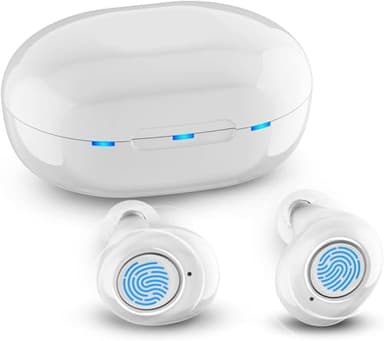 JINGHAO Amplificador de sonido recargable, color blanco, 2 unidades