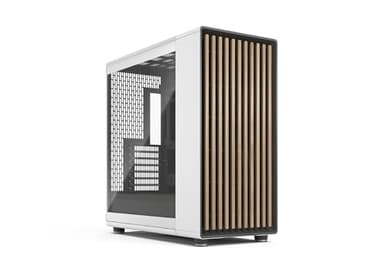 Fractal Design North XL RC Chalk White TG - Torre de PC Gaming ATX de Alto Flujo de Aire - Compatible con Conexiones Reversas - Incluye 3 Ventiladores Aspect 140mm