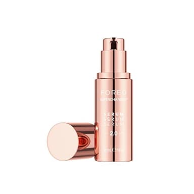 FOREO SUPERCHARGED SERUM 2.0 - Serum Acido Hialuronico- Colágeno Ácido Hialurónico y Vitamina E - Gel Conductor Radiofrecuencia Facial - Escualano - Vegano - Todas las pieles - 30 ml