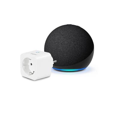 Echo Dot (5.ª generación) | Antracita + Sengled Smart Plug, compatible con Alexa - Kit de inicio de Hogar digital
