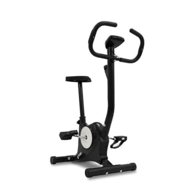 Ffitness FLC201BN - Bicicleta estática fácil de trabajar en casa con cardio Gym Fitness Trainer, equipo deportivo, entrenamiento corporal, adelgazar la celulitis, músculos y piernas resistencia, Negra