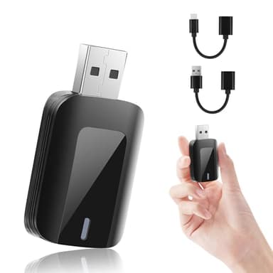 Adaptador Inalámbrico para Android Auto y CarPlay, 2 en 1 Stick Convierte Android Auto/CarPlay con Cable a Inalámbrico, Compatible con Coches con AA y CarPlay, Plug & Play, Conexión Estable, USB C/A
