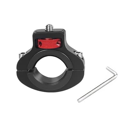 Soporte de Cámara de Motocicleta, 360° Clip para Cámara de Bicicleta 1/4 de Montaje Soporte Adaptador de Manillar Soporte de Cámara para Gopro, Otras Cámaras de Acción