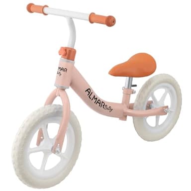 ALMAR Baby Bicicleta sin Pedales Color Rosa para niños para niños de 2 a 4 años Bicicleta de Equilibrio
