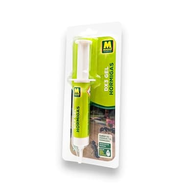 Gel Cebo Insecticida Anti Hormigas DX3 GEL Muy Eficaz 25 GR | Elimina todo el hormiguero incluida la reina | Gel Incoloro, Inodoro y no mancha | Contiene Repelente para Niños y Mascotas | Nexum Market