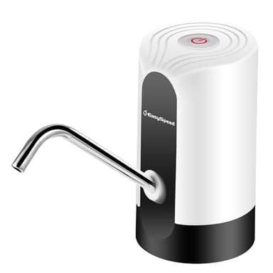 Dispensador de Agua eléctrico USB-C con 2 adaptadores, Bomba dosificadora automática para extraer Agua fría de jarras y Botellas, Universal, 1200 mah Recargable, Camping, Escuela, Oficina