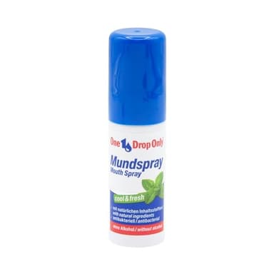 One Drop Only® Spray bucal antibacteriano – Juego de 1 – Spray bucal sin alcohol con ingredientes naturales para un aliento fresco (1 x 15 ml)
