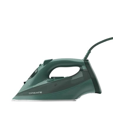 CREATE/IRON FLAT 3000 / Plancha de vapor verde sage/Sistema de encendido rápido, cable de 2m, sistema de seguirdad, deposito de 380 ml, antihaderente y dislizante, 3000W