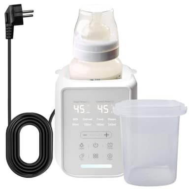 Calentador de biberones 8 en 1 para bebé, calentador de biberones multifunción, calentador de alimentos para bebés y esterilizador, calentamiento rápido de leche materna y comida para bebés con