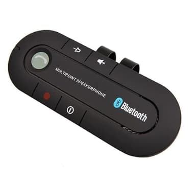 Manos Libres Bluetooth 5.0 con Microfono y Altavoz Universal Compatible con Todos los Coches y Todos los Telefonos Moviles para Llamadas, Radio, Musica, Reproductor MP3