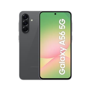 Samsung Galaxy A56 5G 256GB, Teléfono Móvil, 8GB RAM, 50MP Cámara, Negro, Garantía del Fabricante 3 Años + 1 Año Extra