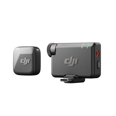 DJI Mic Mini Micrófono Inalámbrico (1 TX + 1 RX), cancelación de Ruido, límite automático, micrófono inalámbrico Profesional para cámaras/iPhone/Android, Vlogs, Streaming, transmisión a 400 m