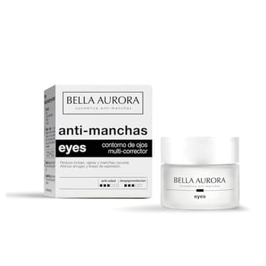 BELLA AURORA - Eyes 15 ml, Contorno de Ojos, Crema Despigmentante, Antiarrugas y Antiedad, Reduce Ojeras y Bolsas, Atenúa Arrugas y Líneas de Expresión, Hidratante, para Uso Diario