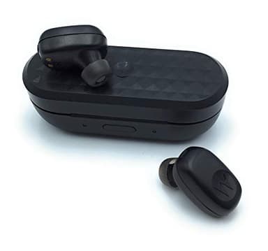 Motorola Stream - Mini Bluetooth Auriculares Inalámbricos con Cargador - Alexa, Siri y Google Now Compatible - Negro