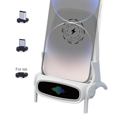 Silla con Cargador Rápido Inalámbrico,Cargador Inalámbrico para Silla - Soporte para teléfono con carga inalámbrica - Soporte para teléfono multifuncional, soporte para teléfono para la mayoría de los