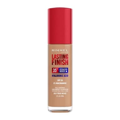 Rimmel London, Lasting Finish, Base de maquillaje, 203 - True Beige, 30ml