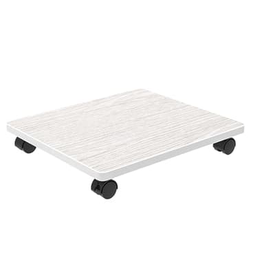 Soporte compacto para impresora con ruedas de bloqueo, estante móvil para impresora debajo del escritorio para oficina en casa, diseño de 1 nivel