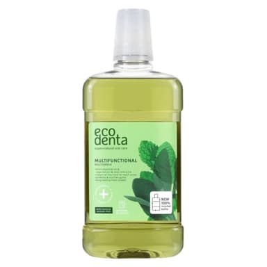 Ecodenta Enjuague Bucal Antibacteriano Multifuncional - Enjuague Bucal Combate el Mal Aliento 500 ml