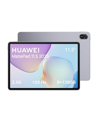 HUAWEI MatePad 11.5 2025 Tablet, Pantalla FullView de 2,5K y 120 Hz Comodidad Visual, 8+128GB, Batería de 10,100 mAh, Supercharge de 40 W, Altavoces Cuádruples