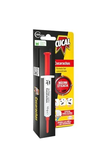 Cucal Jeringa Contra Cucarachas (1 x 750 ml), jeringa con fórmula en gel concentrada mata cucarachas, insecticida específico que ataca, contamina y elimina la colonia