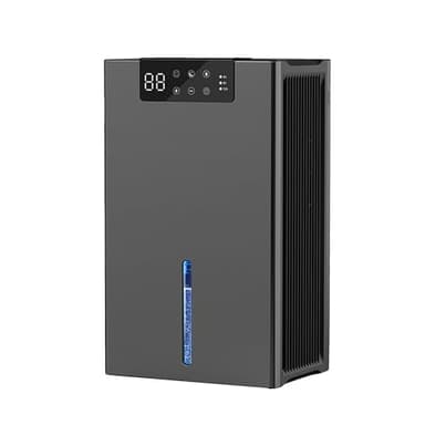 HGTRH Deshumidificador y Humidificador Eléctrico 2 en 1, Deshumidificador de 2400 ml con 7 Luces de Colores Silencioso Protección de Apagado Automático Modo de Ahorro de Energía Grey