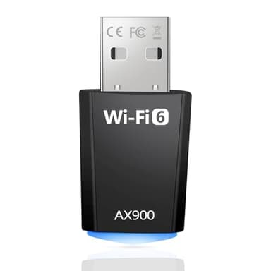 Adaptador WiFi USB para PC, AX900 Receptor WiFi 6 USB Doble Banda 5GHz 2.4GHz Dongle Antena Compatible con Windows 11/10/7