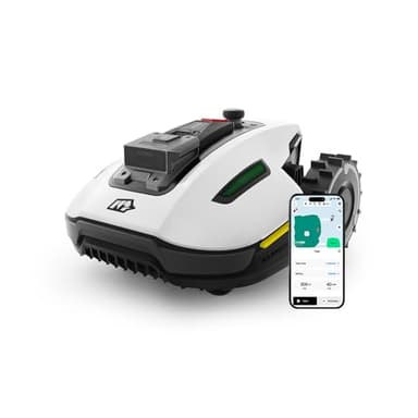MAMMOTION YUKA Mini 500 Robot Cortacésped Perimetral sin Cables, Recomendado 500m², MAX. 700m², Auto Mapping Visión 3D AI, 50% Pendiente, 5 Cuchillas Pivotantes, con Módulo 4G
