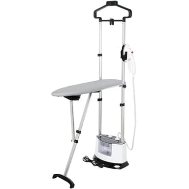 Bamboosang Plancha Vertical Vapor Profesional: 1400W Centro Planchado Vertical con Flujo de Vapor de 95g/min Tanque de 1.6L 12 Ajustes de Vapor Ferro a Vapor Vertical Apto para Todos los Tejidos