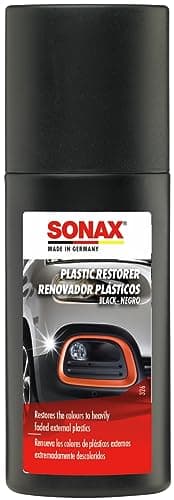 SONAX Renovador plásticos (100 ml) con aplicador, para la renovación del color de plásticos descoloridos en el exterior del coche | N.° 04091000-544