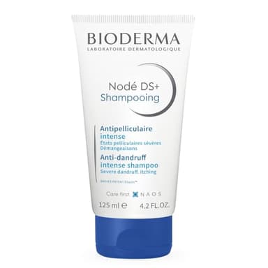 BIODERMA Nodé DS+ Champú Anticaspa - Cuidado Capilar y del Cuero Cabelludo - Limpia Suavemente y Reduce el Exceso de Sebo - Perfume Fresco y Ligero - Recomendado por Dermatólogos - Tubo de 125 ml