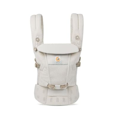 Ergobaby Portabebés Adapt para recién nacidos desde el nacimiento, portabebé ergonómico SoftFlex Mesh de 3 posiciones, portabebé portabebés, beige natural, 1 unidad
