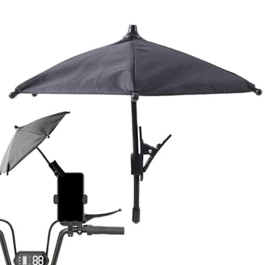 Murman Paraguas para teléfono móvil, paraguas para el sol, paraguas de teléfono, sombrilla ajustable para teléfono móvil, protección solar para teléfono móvil, Negro , Siehe Beschreibung