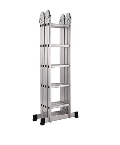 TREPPE Escalera Articulada Plegable Multifunción Aluminio 4x5 Escalones 5,82m