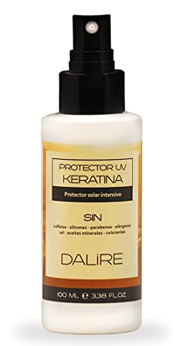 Protector Solar Cabello UV Keratina Dalire 100ml. Sin parabenos, sin sal, sin tóxicos.