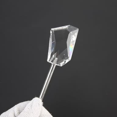 Filtro de vidrio para cámara de estudio fotográfico con diseño poligonal de cristal para crear efectos visuales distintivos y mejoras artísticas de fotos (transparente)