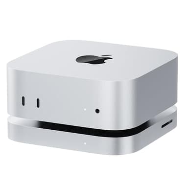 Mate Mini-B - Base para Mac mini M4, soporte de aleación de aluminio Thunderbolt 5 de 80 Gbps con SSD M.2 PCle (hasta 4 TB), Thunderbolt5 x 1, USB-A 3.0 x 2, 2.5G LAN*1, SD4.0 x 1, Type-C (PD3.0) x 1