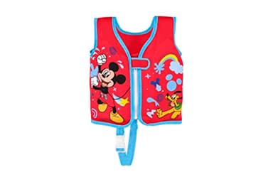 BESTWAY Chaleco de Natación Infantil 51 cm de Tela Mickey & Friends Rojo