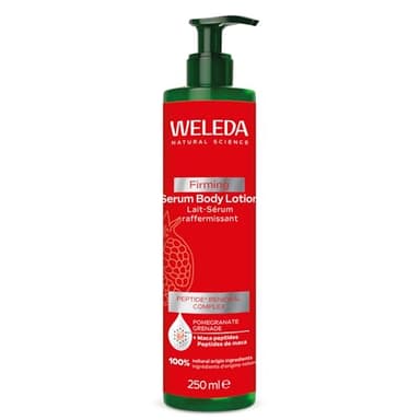 Weleda - Leche Corporal Granada, Hidrata y Reafirma, Combate Envejecimiento Prematuro, con Peptidos de Maca y Granada, 100% Natural, Todo Tipo de Piel, Vegano - 250 ml