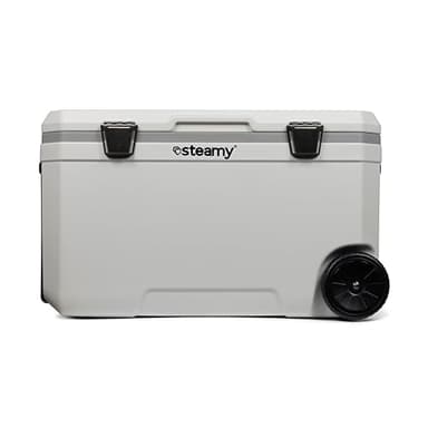 Steamy Marine 70 Nevera Pasiva con Ruedas, 70 litros, Blanco