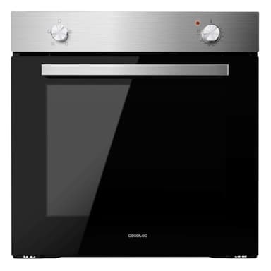 Cecotec Horno Integrable Convencional Bolero Hexa C126000 Inox A. 2800W, Capacidad 77L, Bajo Consumo, 4 Funciones, Steam Assist, Steam EasyClean, Cooling Fan, Triple Glass, Luz Interior