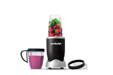nutribullet Original 600, batidora personal, batidora multifuncional y licuadora, 600 W de potencia, NB603DG, Paquete con accesorios, Negro