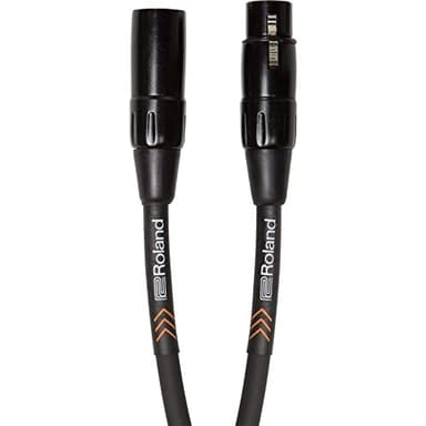 Roland Cable de micrófono balanceado de la serie Black 3 m de longitud - RMC-B10